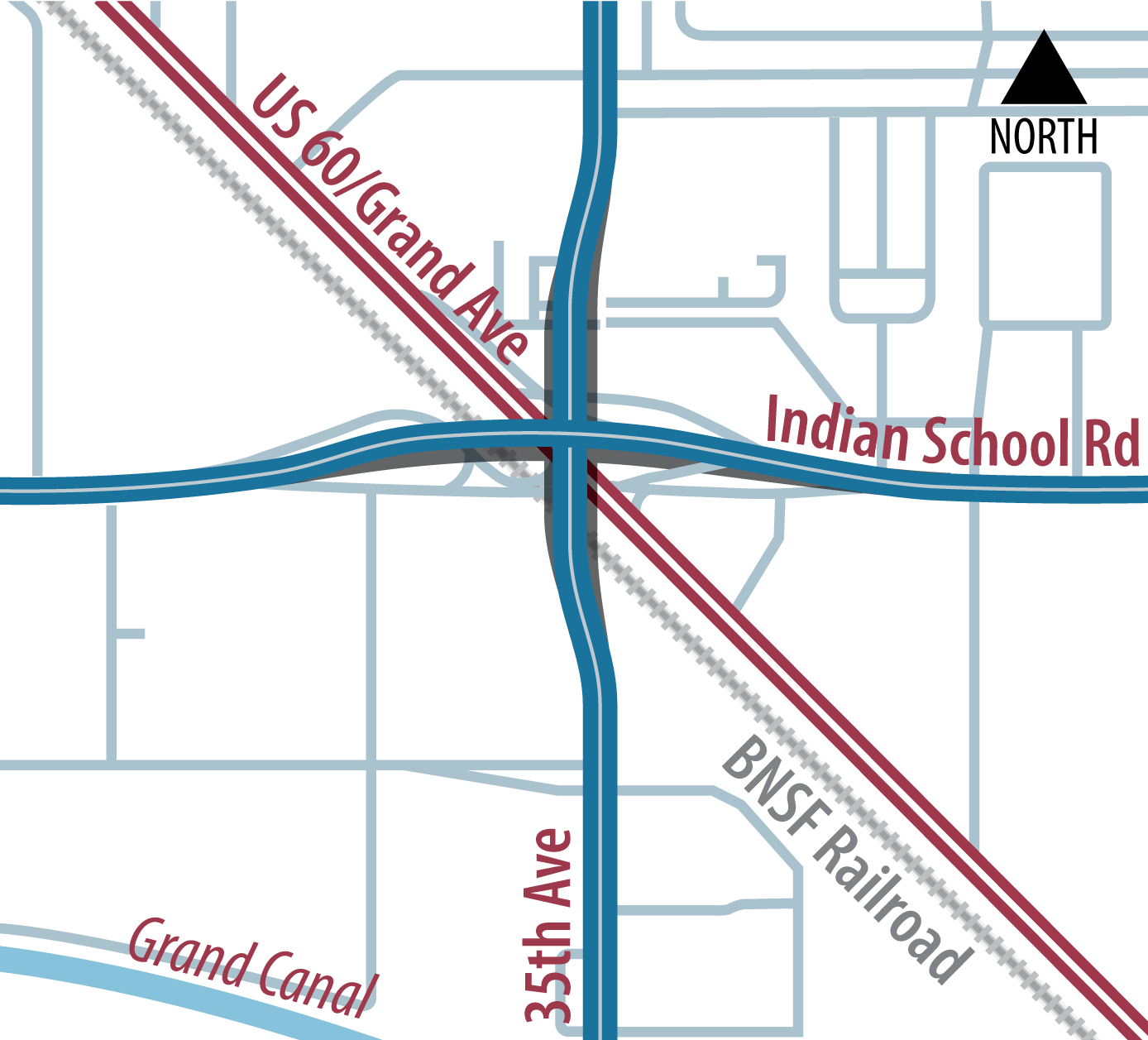 Simplified project area map