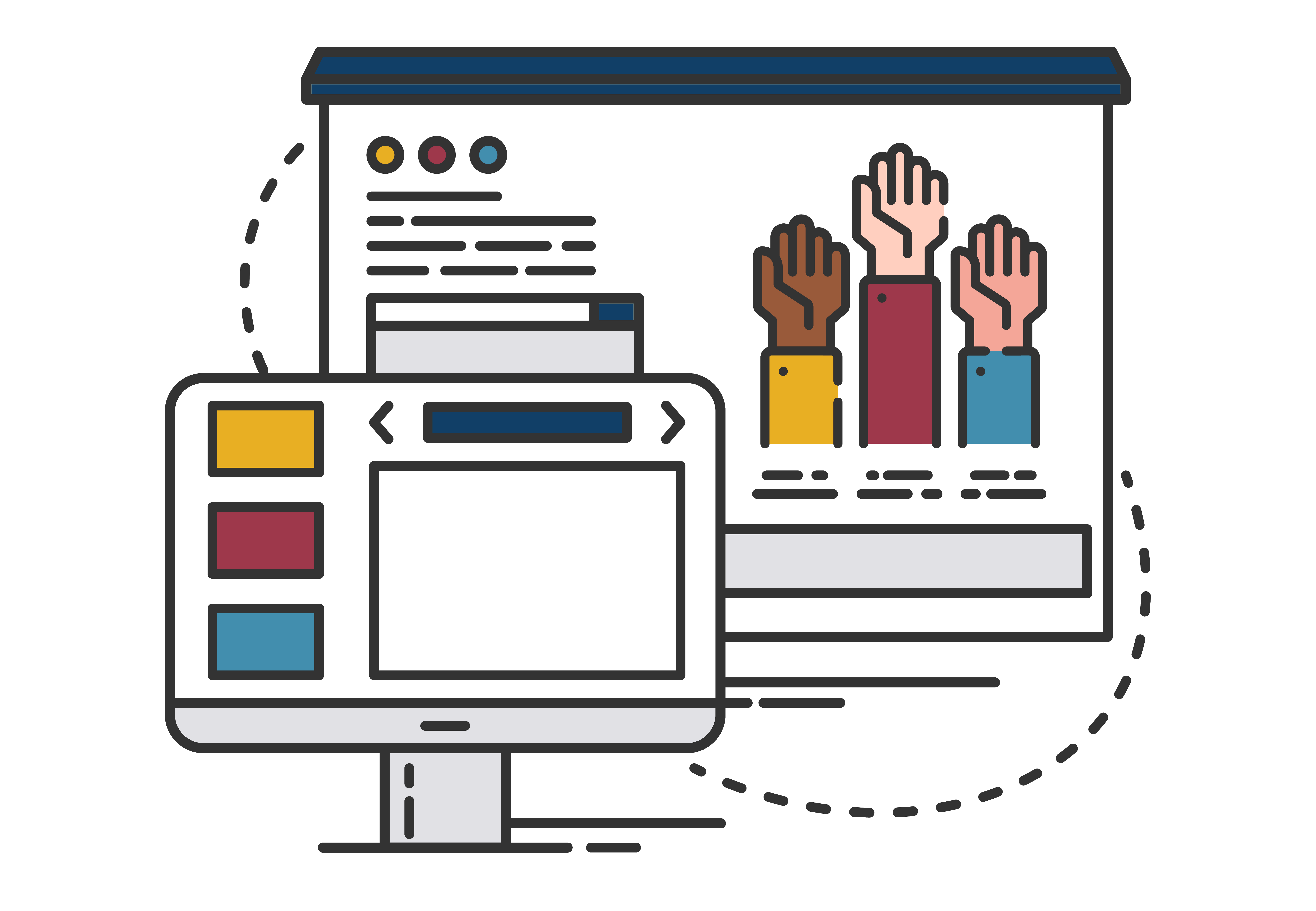 Online meeting welcome image